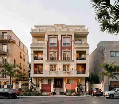 Penthouse apartment for rent in the first row on the northern side of Al-Rehab, 40 meters terrace on the Suez Road