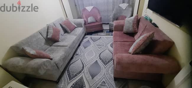 انتريه 2 كنبة سرير + 2 كرسي + تربيزة
