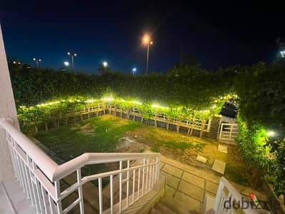 For sale in my city, a ground floor apartment with a private garden, super lux finishing, first living, and ready for immediate residence.