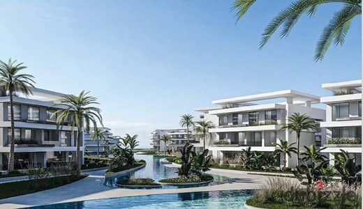Own a finished 54 sqm chalet in AT Village opposite Marassi. Pay just 5% down with flexible installments up to 10 year