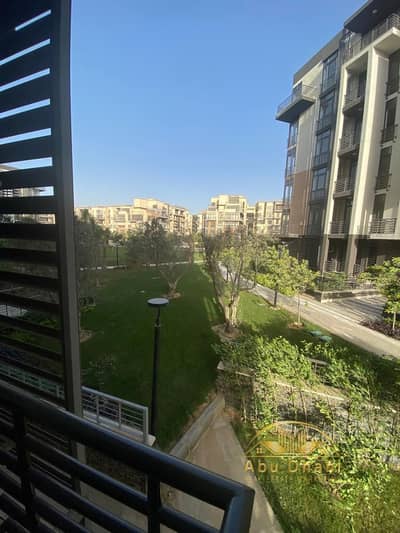 Apartment 128m for rent in Madinaty B8, with a distinctive view of the garden and street.