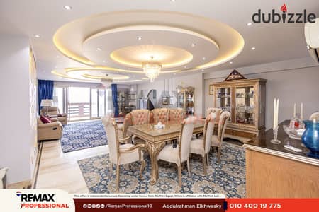 Registered with the Real Estate Registry, fully open sea views, apartment for sale in Saba Pasha