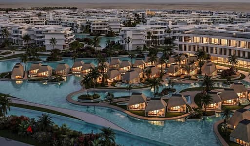 Own a finished 75 sqm chalet in AT Village opposite Marassi. Pay just 5% down with flexible installments up to 10 year