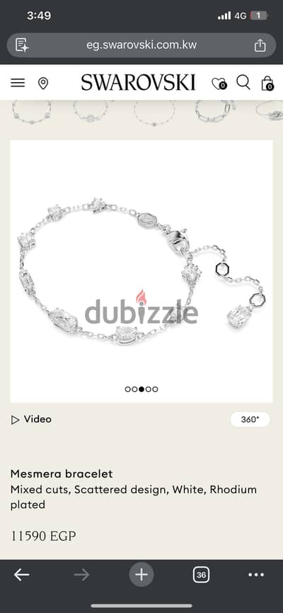 Mesmera Swarovski bracelet