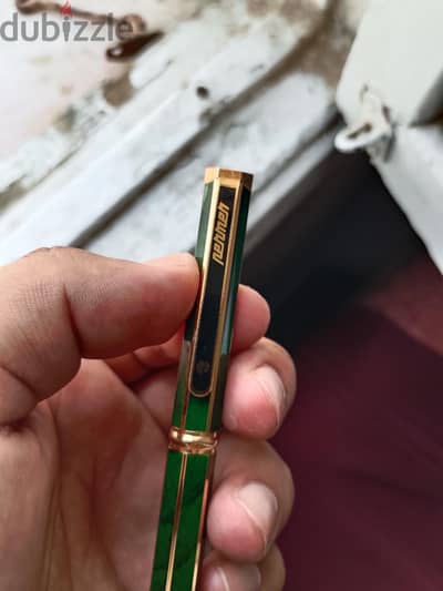 طقم أقلام Penman كلاسيكي فاخر (أخضر رخامي مطلي بالذهب) بحالة ممتازة