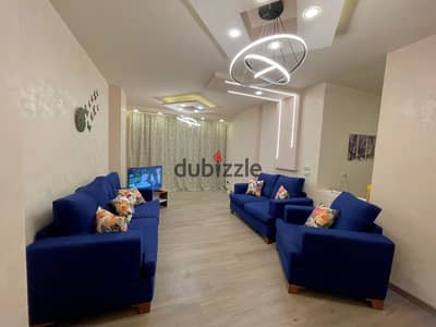 Furnished apartment for rent in Al Rehab, prime location near services, super lux finishing