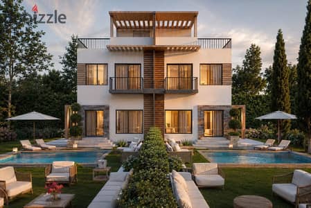 Receiving after 6 months Twin House for sale in Sheikh Zayed and installment up to 8 years compound villas only