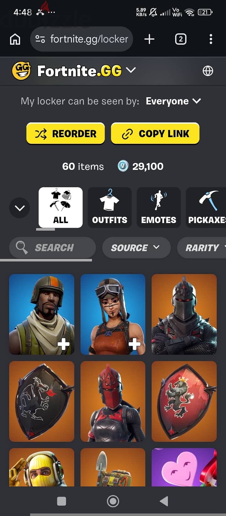 Fortnite og account 5