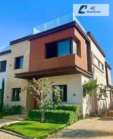 Middle Townhouse with landscape view  ready to move for sale in Azzar 2 Infinity Compound, New Cairo, Fifth Settlement