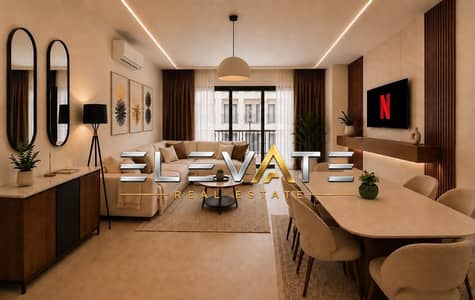 Fully furnished 2-bedroom apartment for rent in the Marasem compound