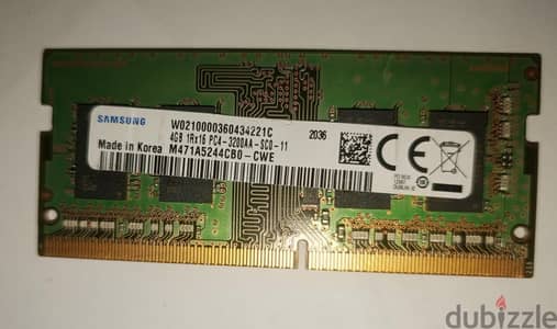 رام لاب توب 4جيجا DDR4 باص 3200