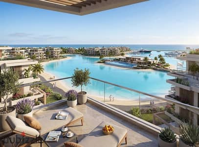 Penthouse 150م² للبيع بالتقسيط في SouthMED | Lagoon View مباشر | C | أوفر 250 ألف