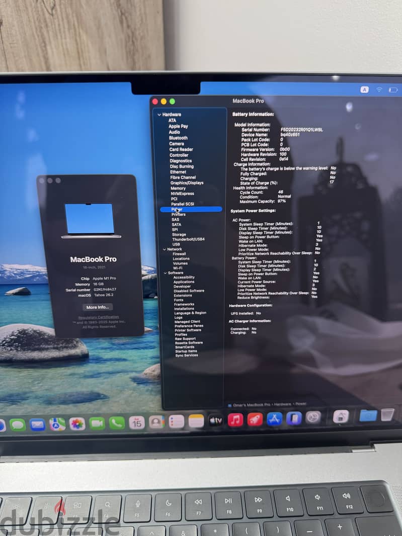 MacBook pro 16 inch m1 pro 2