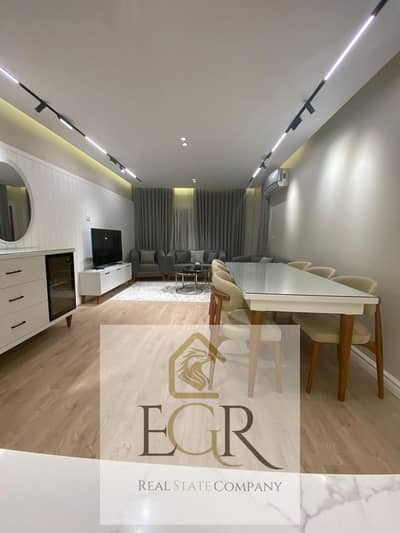 Furnished apartment for rent in a first housing condition in Al-Rehab, in one of the finest locations of Al-Rehab, next to the Eastern Market and the Martyr Pilot Mosque
