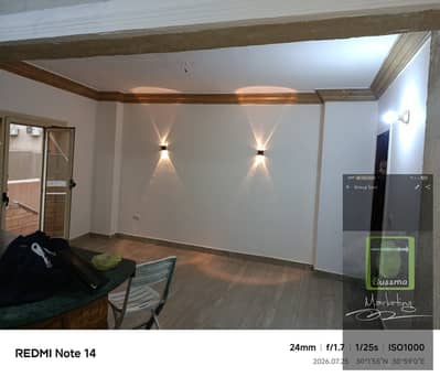 Apartment for rent with kitchen in the seventh district, Sheikh Zayed, next to Saudi Street, directly at a bargain price