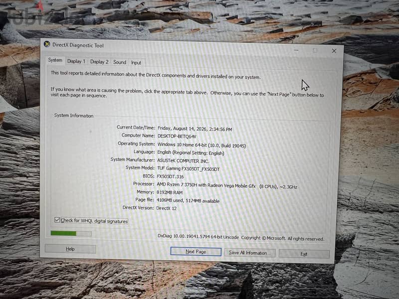 ASUS TUF Gaming FX505DT 7