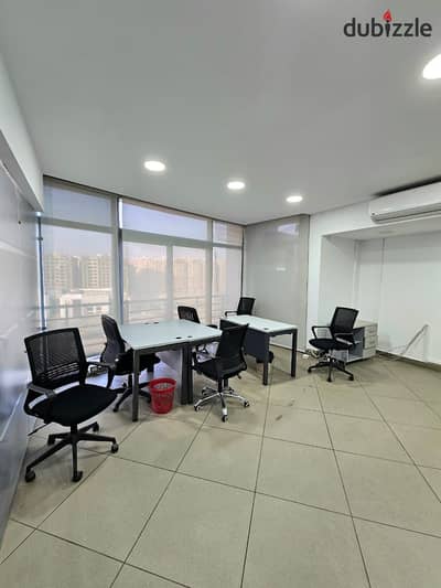 Fully furnished administrative space of 500 m Bavaria Town building, Al-Marshedi, Maadi Ring Road for companies