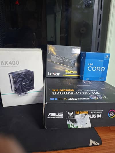 I5 12400f 32gb ddr4 b760m tuf gaming شبة جديد