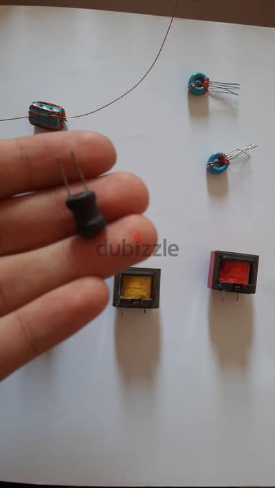 Electronic components (Inductor, Capacitor, Diodes, Transistors)