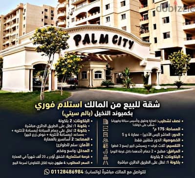 شقه مميزه بالم ستي القطاميه