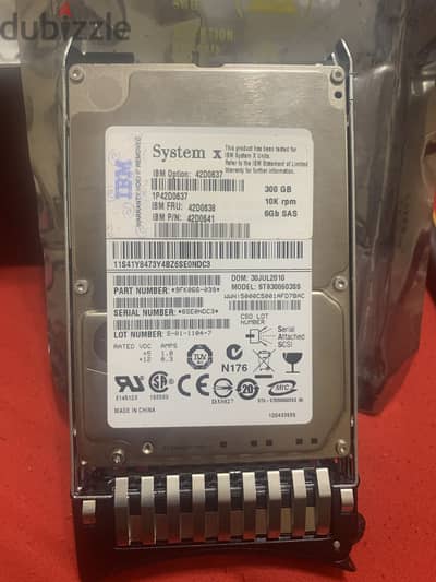 Hard disk ibm sas system