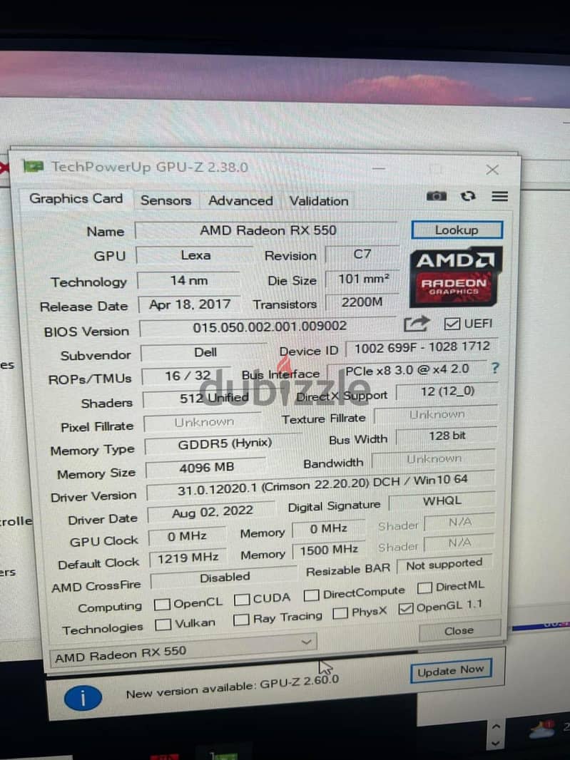 AMD Radeon Rx 550 3
