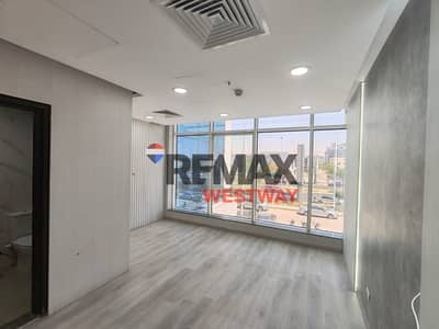 A furnished office for rent with air conditioning on the Axis Mall in the heart of Sheikh Zayed
