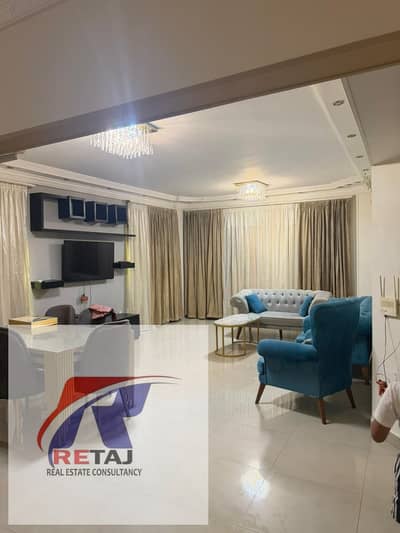 Furnished apartment for rent, ultra-super-lux finishing, in the American University Housing Complex - Fifth Settlement