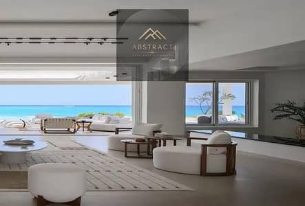 Sea, marina, and towers view all in one shot: Corner villa with a sea view for sale in Marina 5, El Sann El Wazeer, North Coast, next to Marassi and A