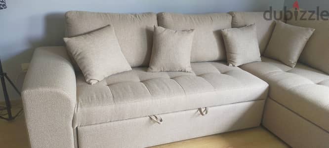 Kian L Shape Sofa -New - Sofa bed -Storage