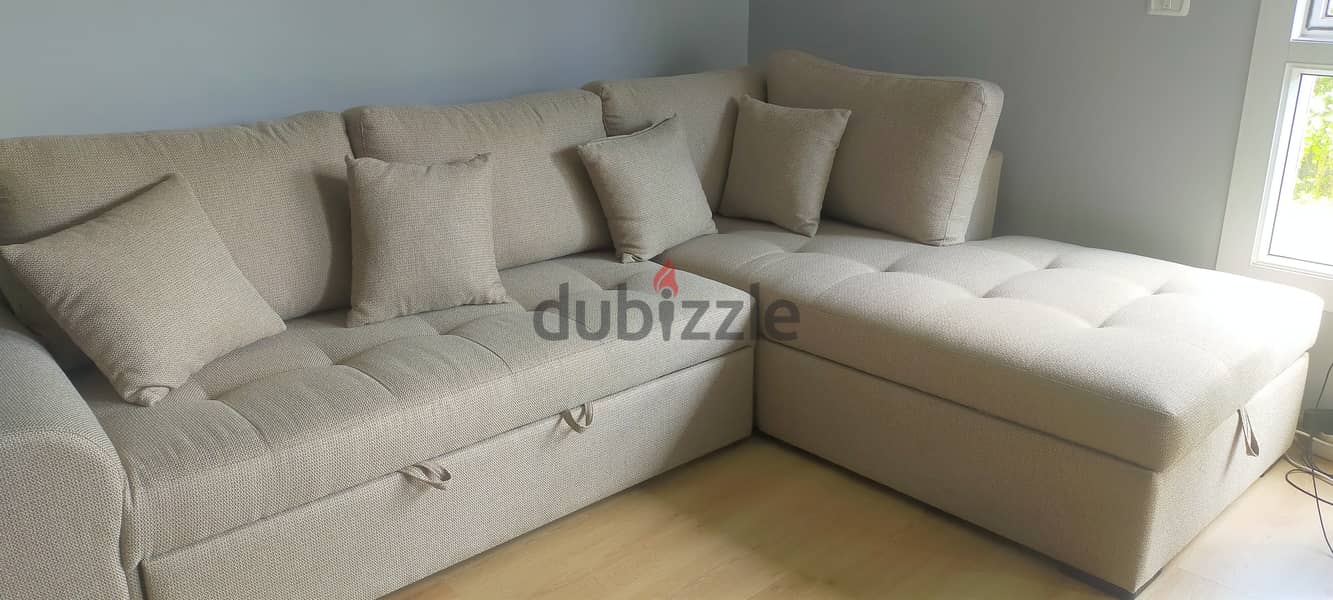 Kian L Shape Sofa -New - Sofa bed -Storage 2