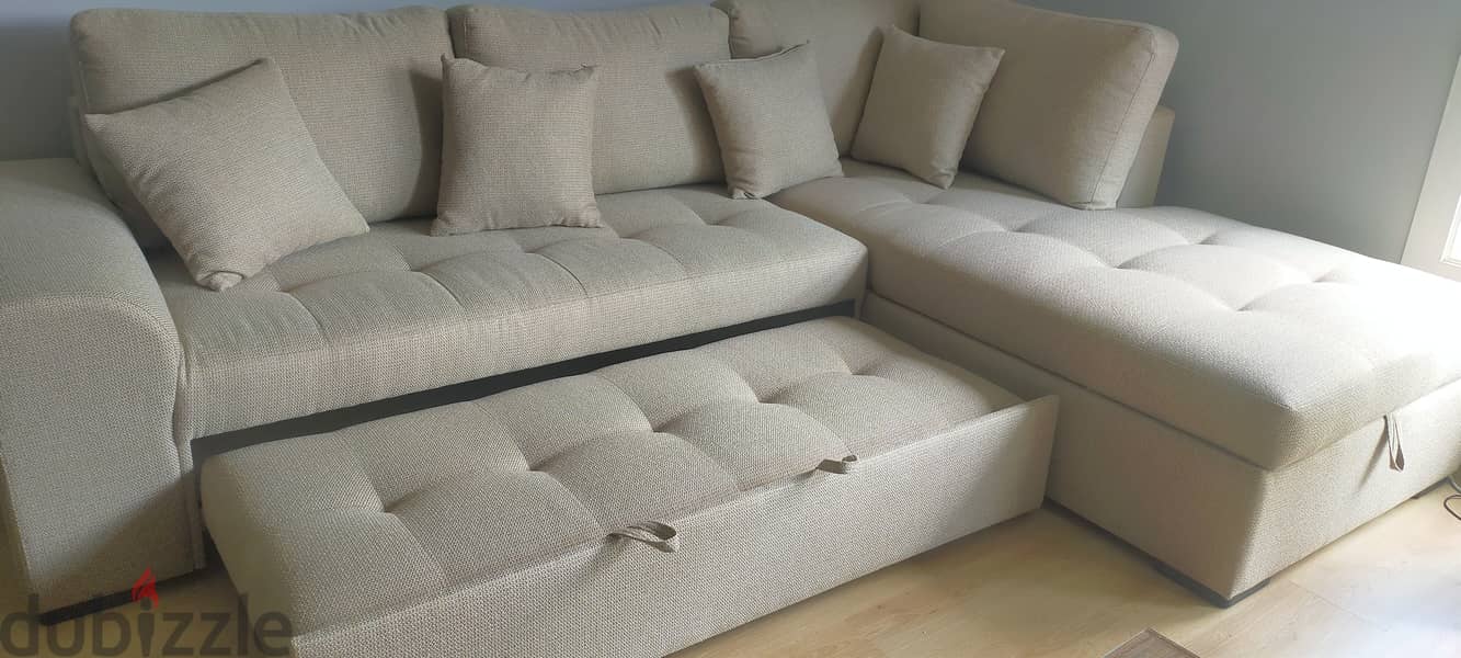 Kian L Shape Sofa -New - Sofa bed -Storage 3