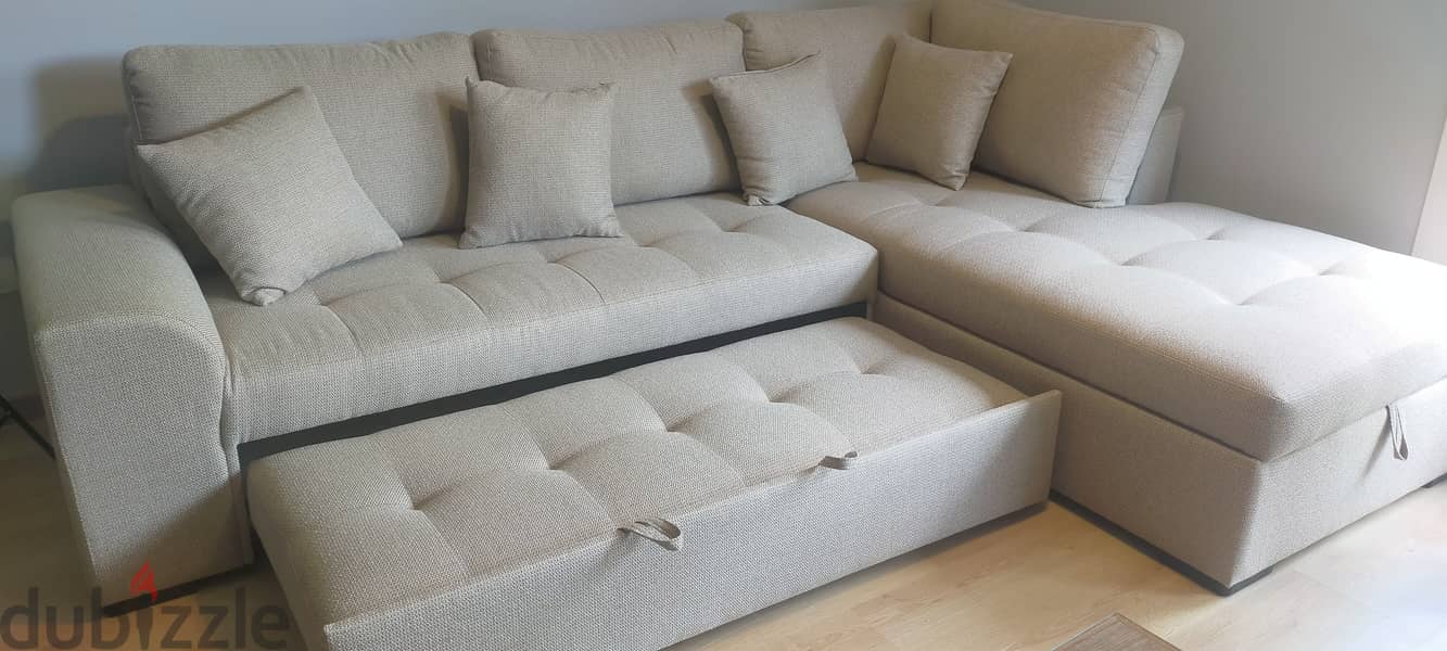 Kian L Shape Sofa -New - Sofa bed -Storage 4