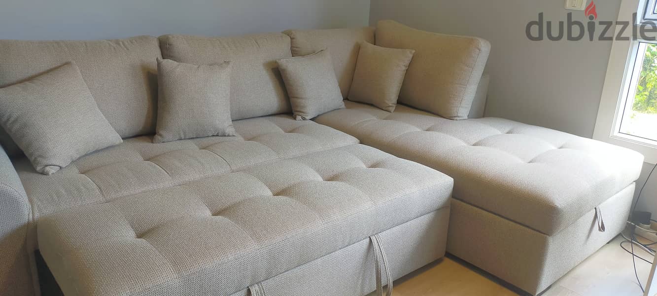 Kian L Shape Sofa -New - Sofa bed -Storage 5