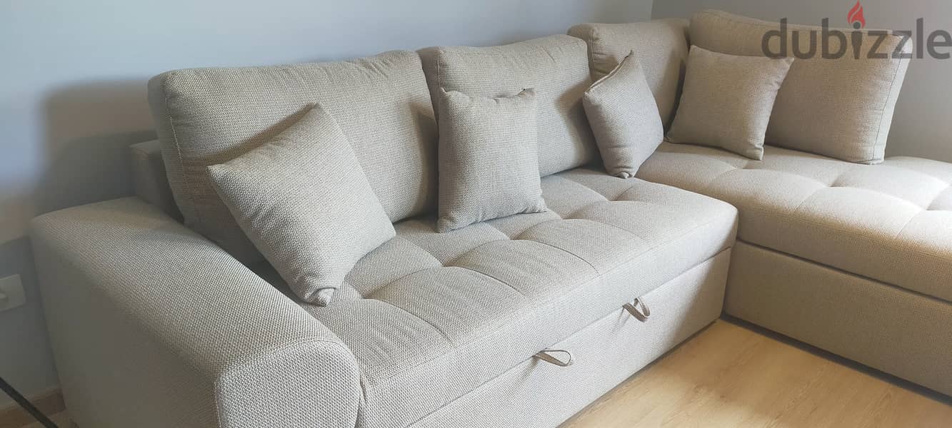 Kian L Shape Sofa -New - Sofa bed -Storage 8