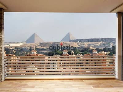 ستوديو57م للبيع في كمبوند بيراميدز ويلز امام  فندق الواحه بجوار الاهرامات