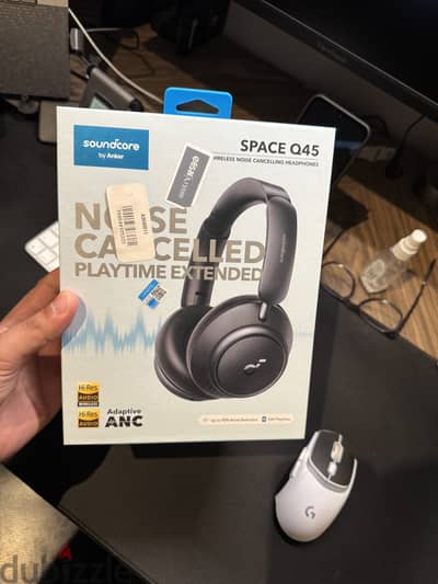 Anker Soundcore Space Q45 سماعة بلوتوث هيدفون عزل ضوضاء ANC - استعمال خفيف بالعلبة