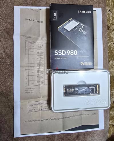 للبيع هارد Samsung ssd 980 nvme 1 tb