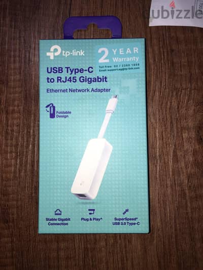 TP-Link UE300C USB Type-C to RJ45 Gigabit Ethernet Network Adapter