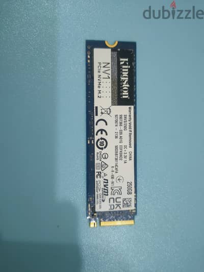 SSD Kingston 256 GB / هارد SSD كينج ستون 256 جيجا