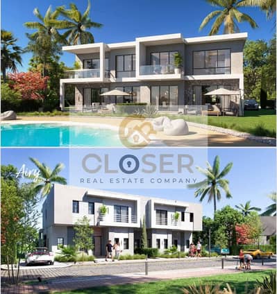 Townhouse for sale in Dos project, super lux finish, ready for immediate occupancy, finished, with the lowest down payment.