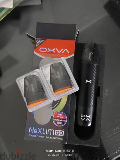 OXVA NEXLIM GO DUAL MESH 4ML *BLACK WARRIOR* + 5 bottles E-Juice