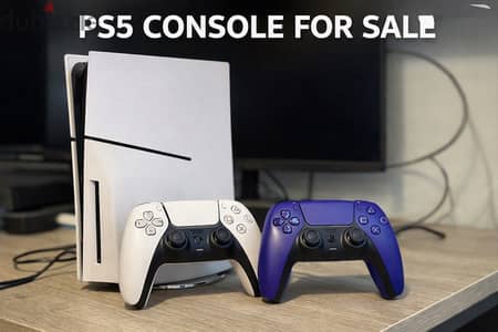 PS5 Slim Disc Edition (Kasr Zero) + Extra Controller + PS plus