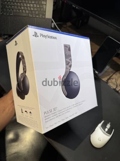 PS5 PULSE 3D Gray Camo سماعة بلايستيشن 5 لاسلكي بالعلبة والدونجل