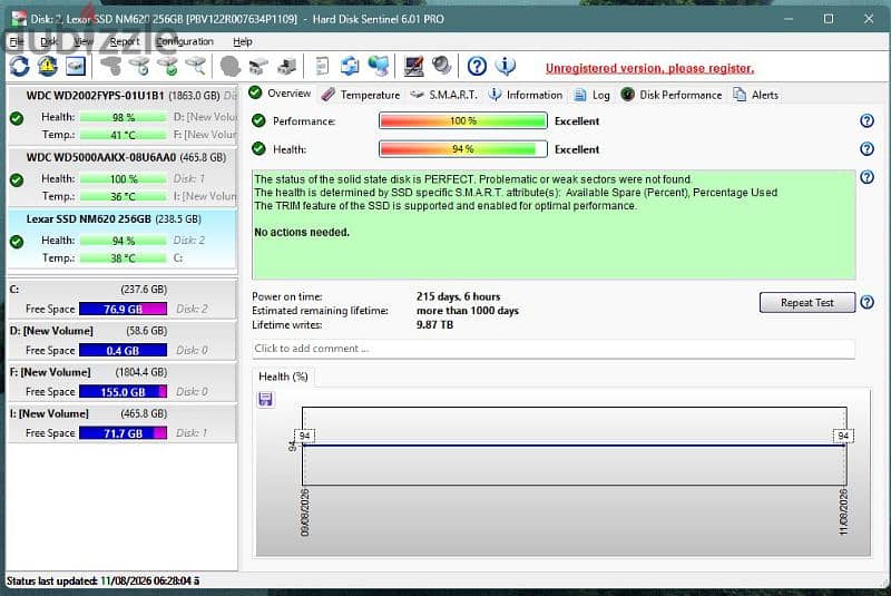 SSD 256GB NVMe Lexar 2
