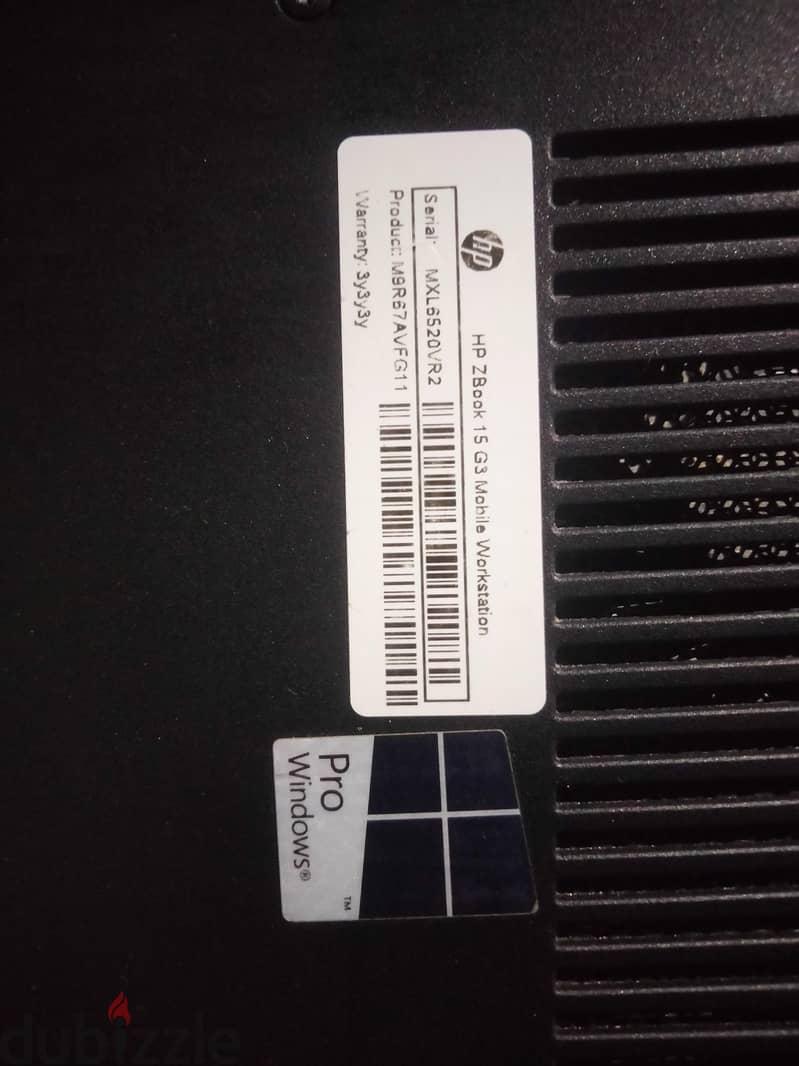 Hb ZBook G3 15.6 5