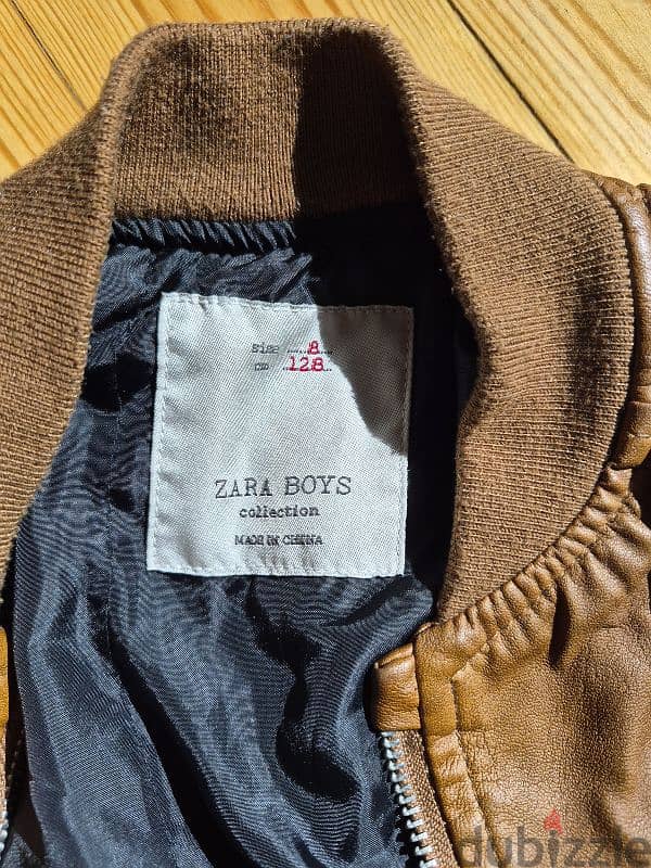 zara leather coat original 1
