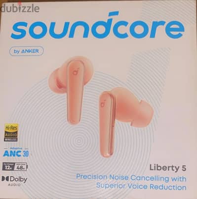 Pink Soundcore Anker liberty 5