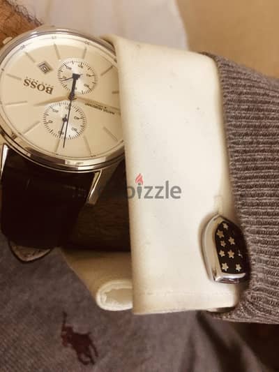 ساعه ارماني + ساعه بوس