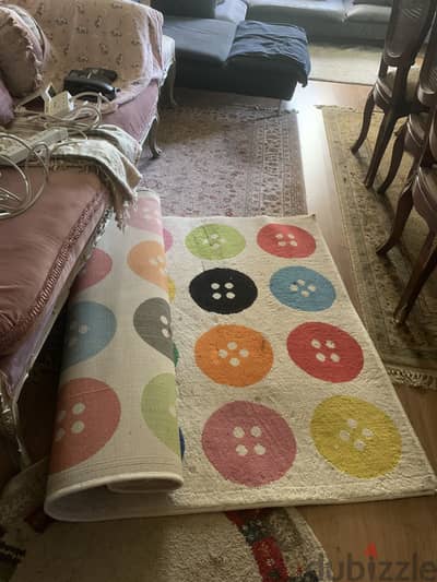 سجادة ايكيا معروفة بالوانها حجرة اطفال ١٤٥*١٥٠ ikea carpet kids room